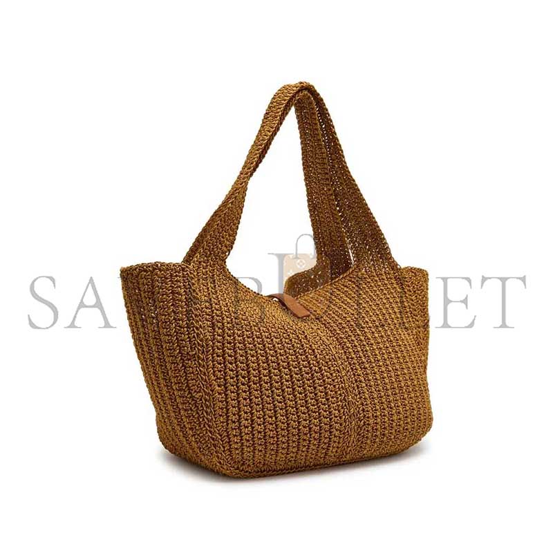 YSL LE 5 À 7 BEA YSL TOTE BAG IN CORD AND LEATHER 763435 (50*28*18cm)